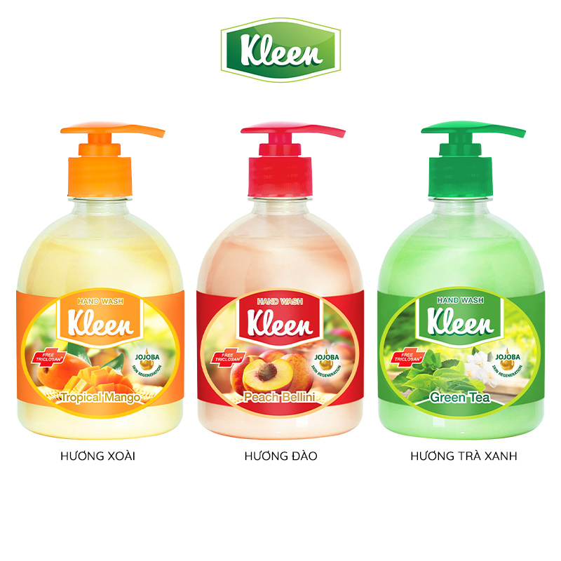 Combo 3 chai sữa rửa tay Kleen 500ml/chai