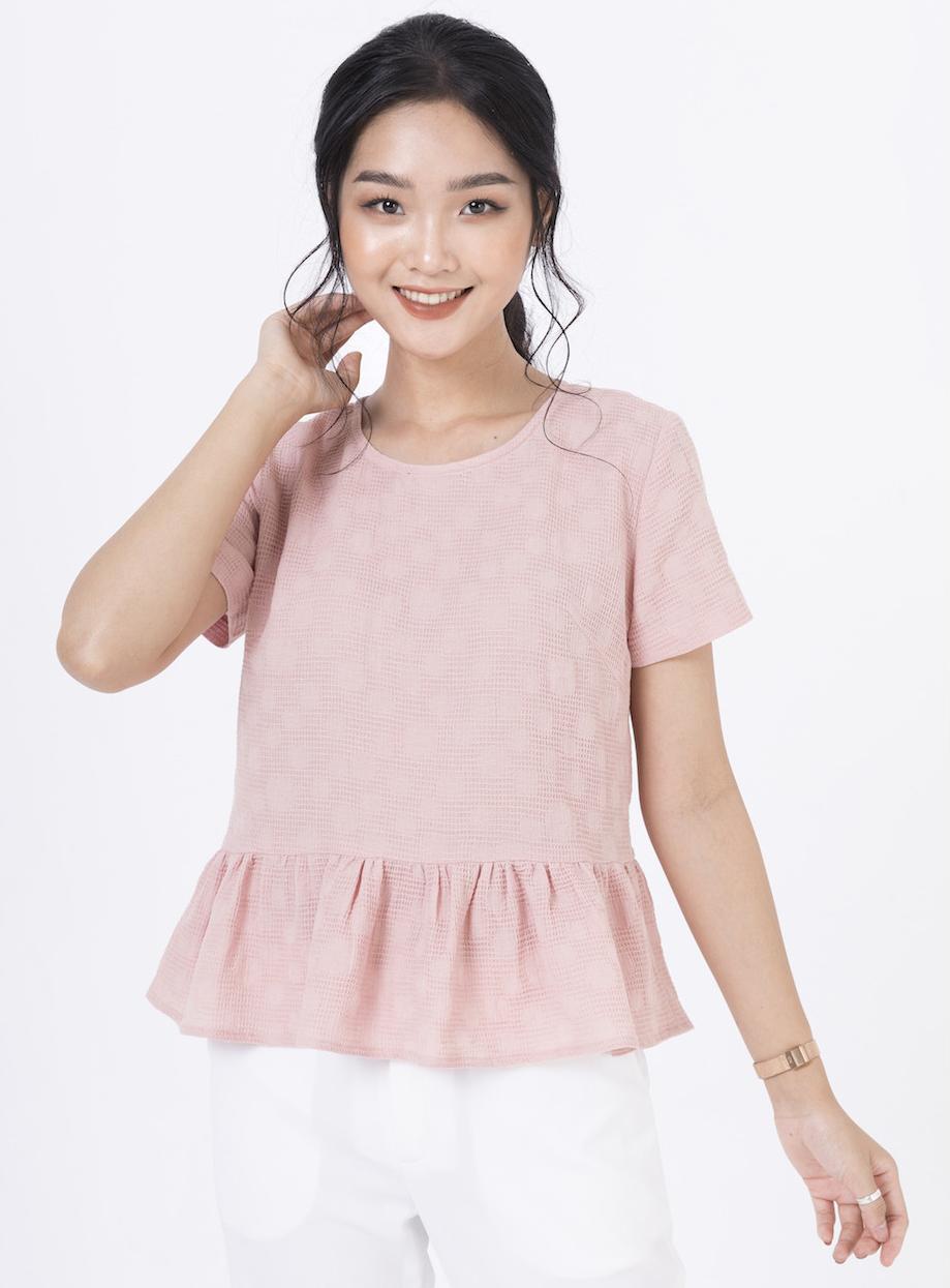 De Leah - Áo Suông Can Bèo - Hồng