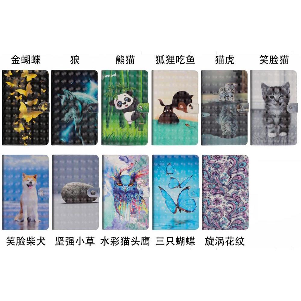 Lật Bao Da Máy Tính Bảng Nắp Gập Nam Châm + Miếng Dán + Bút Cho Amazon Kindle Fire Hd 8 2018 2017 2016