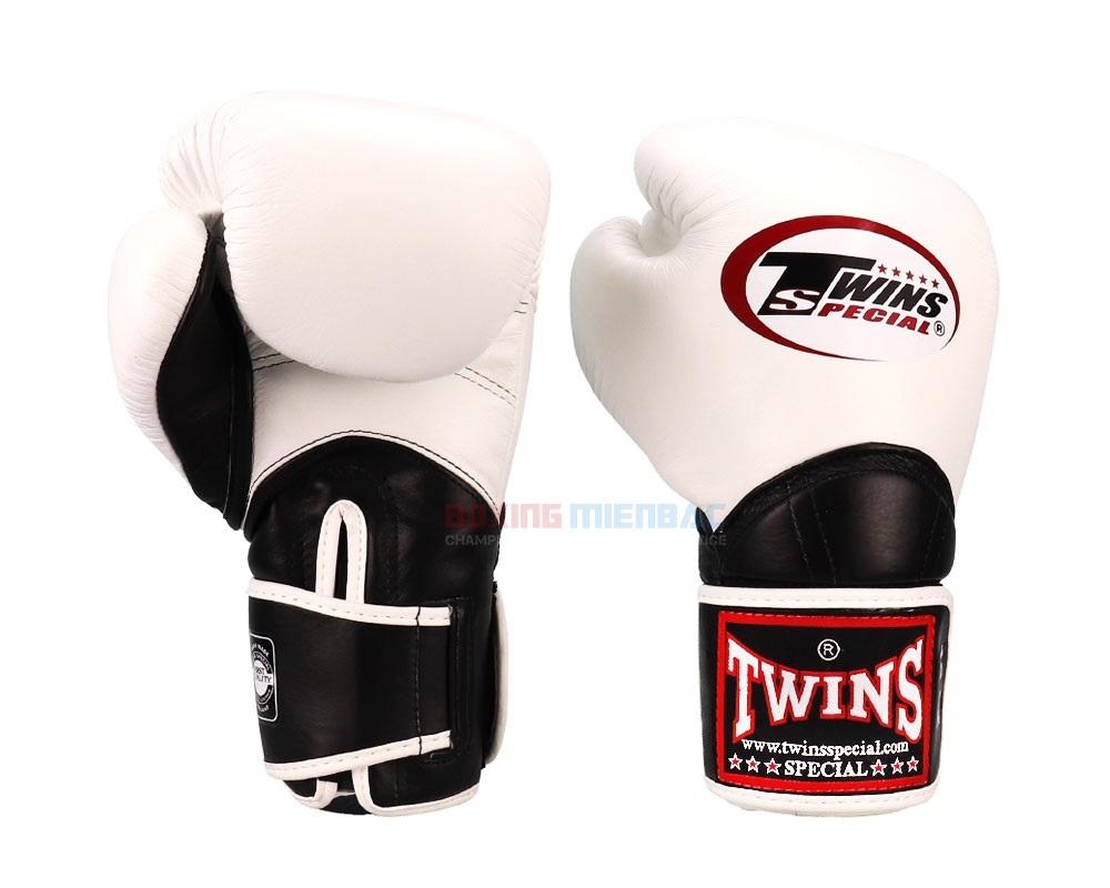 Găng Twins FBGVL11 (Made in ThaiLand) - Boxing/ MuayThai/ Kickboxing Training/ Màu Trắng Đen