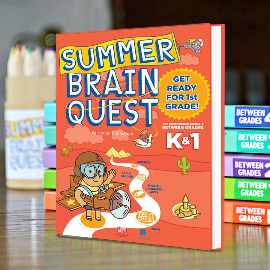 Combo 5 cuốn Summer Brain quest cho trẻ 5-10 tuổi