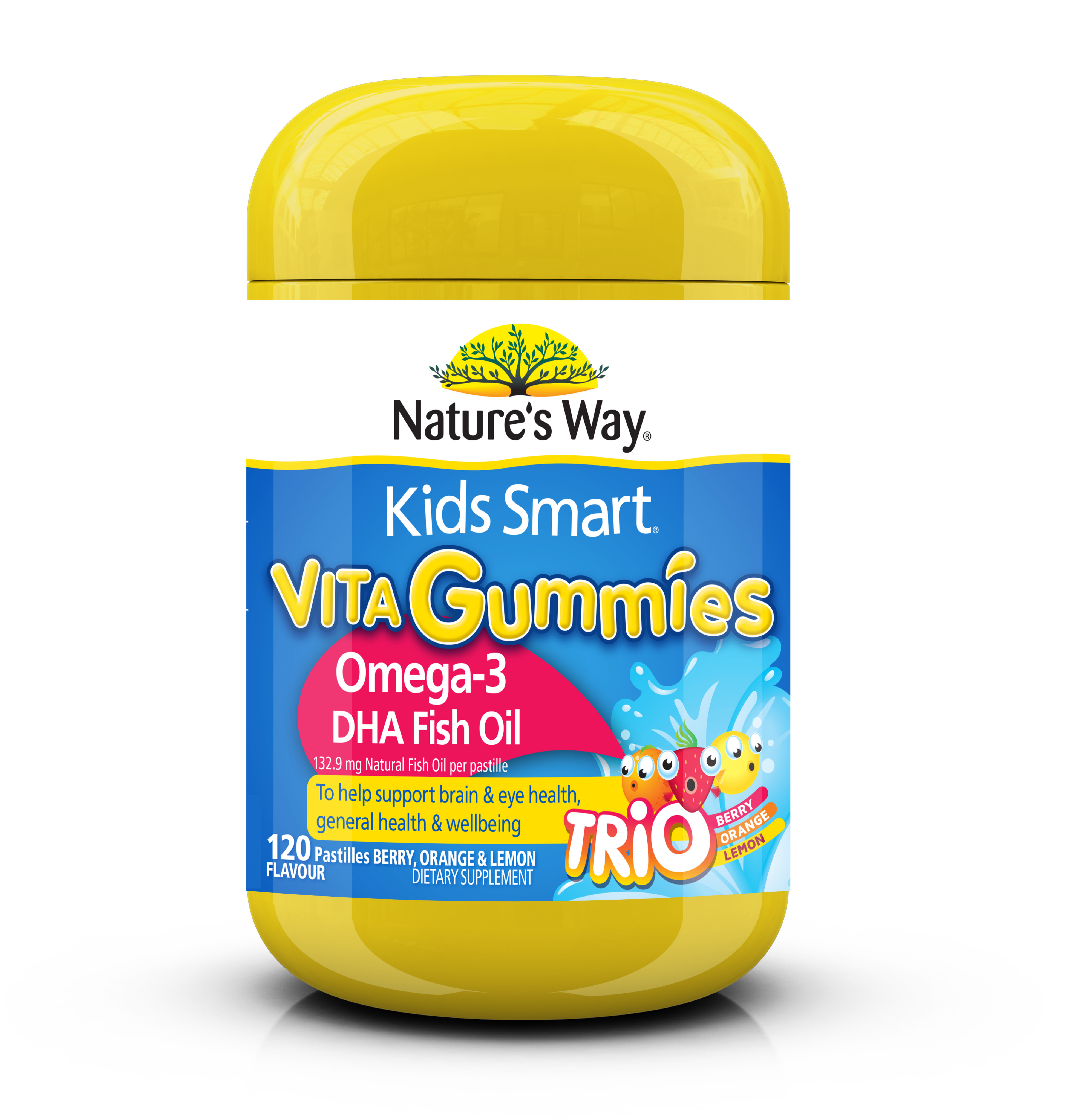 Kẹo Dẻo Dầu Cá Trẻ Em Nature's Way Kids Smart Omega-3 DHA Fish Oil Gummies