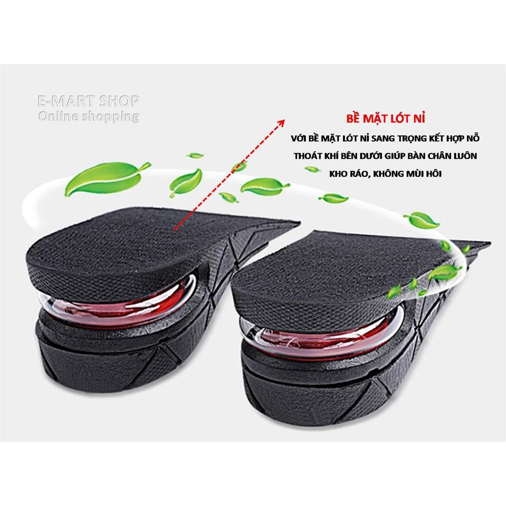 Bộ 2 Miếng Lót Giày Tăng Chiều Cao 3 lớp cao 6cm