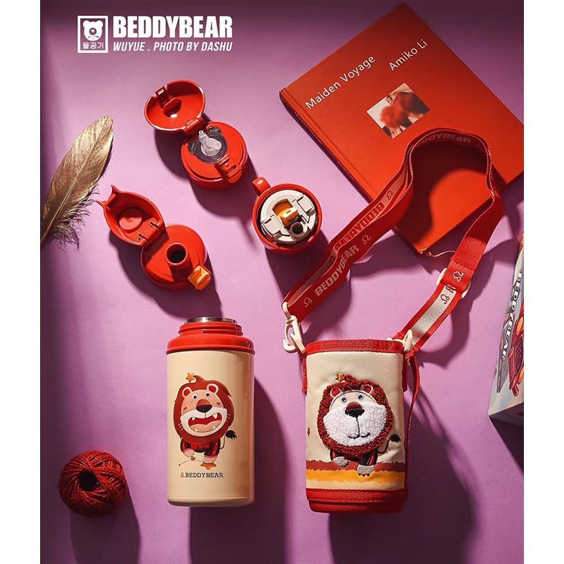 Bình giữ nhiệt cho Bé Trai hoặc Gái / Chính hãng 100% BEDDYBEAR/ BEDDY BEAR/ họa tiết Sư Tử / phù hợp Bé từ 2 tuổi trở