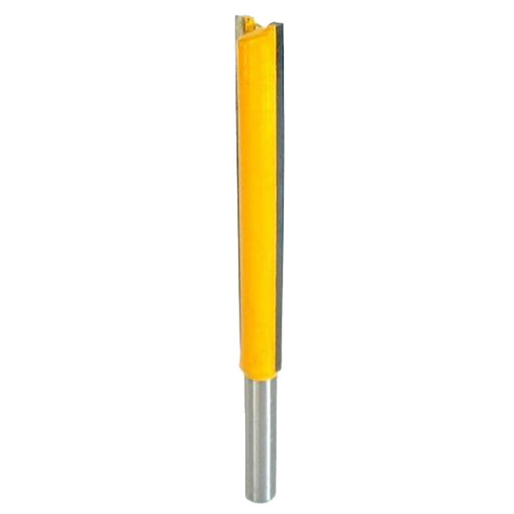 2X Bit Router Straight Milling Template Flush Woodworking Tool - 1/4 '' Shank