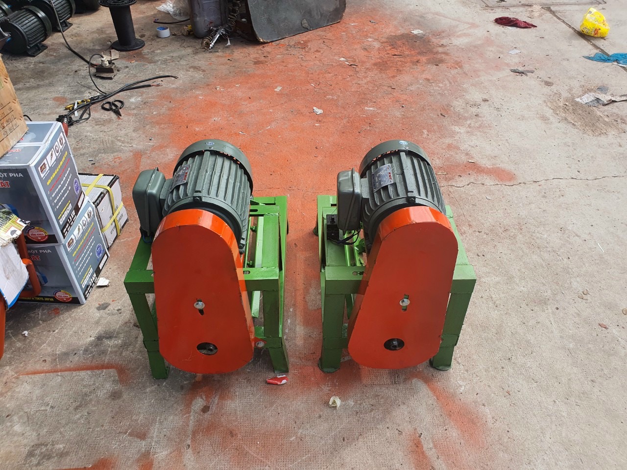 Khung Duỗi sắt lớn V5 + ráp moteur 1.5hp