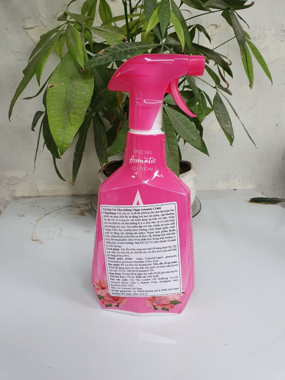 Bình xịt vệ sinh nhà tắm không chạm Astonish C3400-PHIÊN BẢN ĐẶC BIỆT