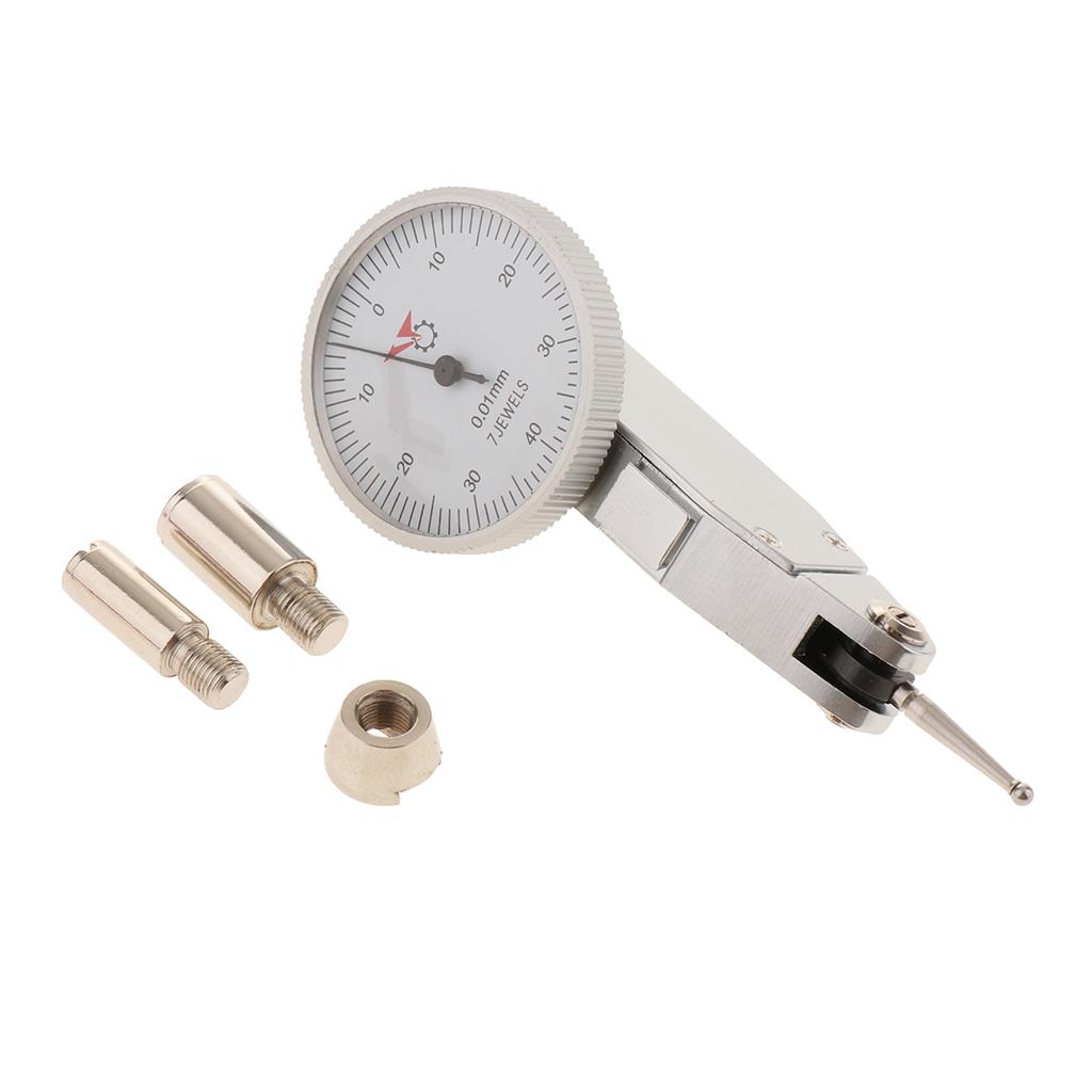 Mạnh LEVER Mặt Số Kiểm Tra Chỉ Số Đo Gage, Máy Chống Sốc 0-0.8 Mm 0.01 Mm