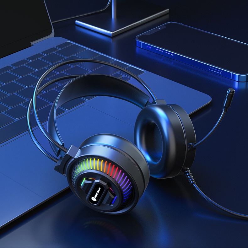 Tai Nghe PSH400 Led RGB Gaming Headset jack USB tiện lợi cho máy tính laptop hàng nhập khẩu