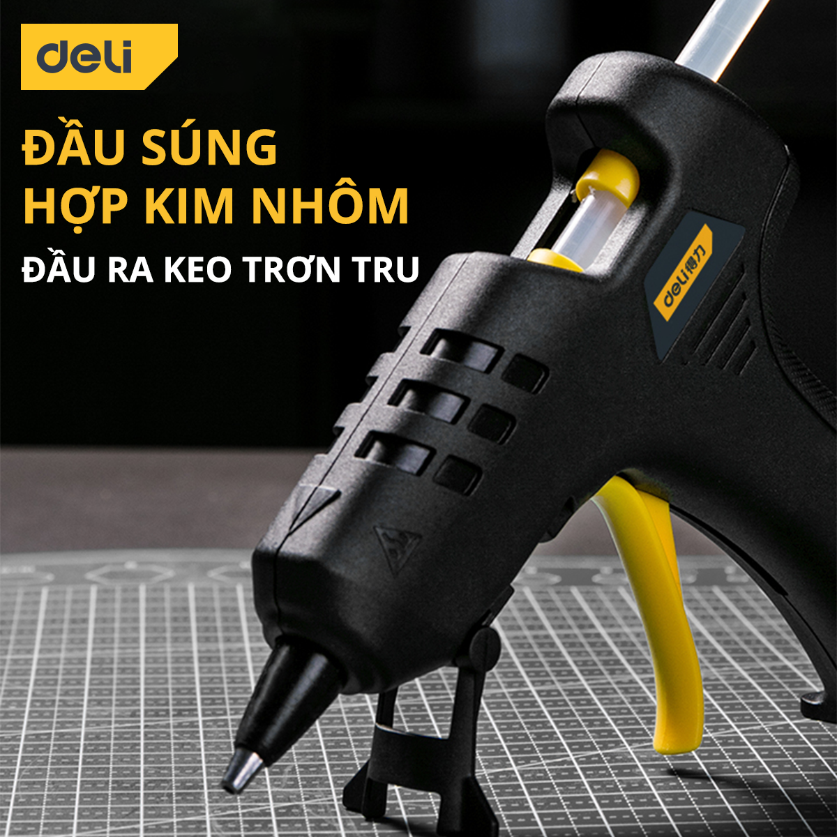 Thiết Bị Máy Bắn Keo Deli Cao Cấp Chính Hãng Công Suất Lớn 40W - Nhỏ Gọn, An Toàn Sử Dụng - Thiết Kế Hiện Đại - DL402040