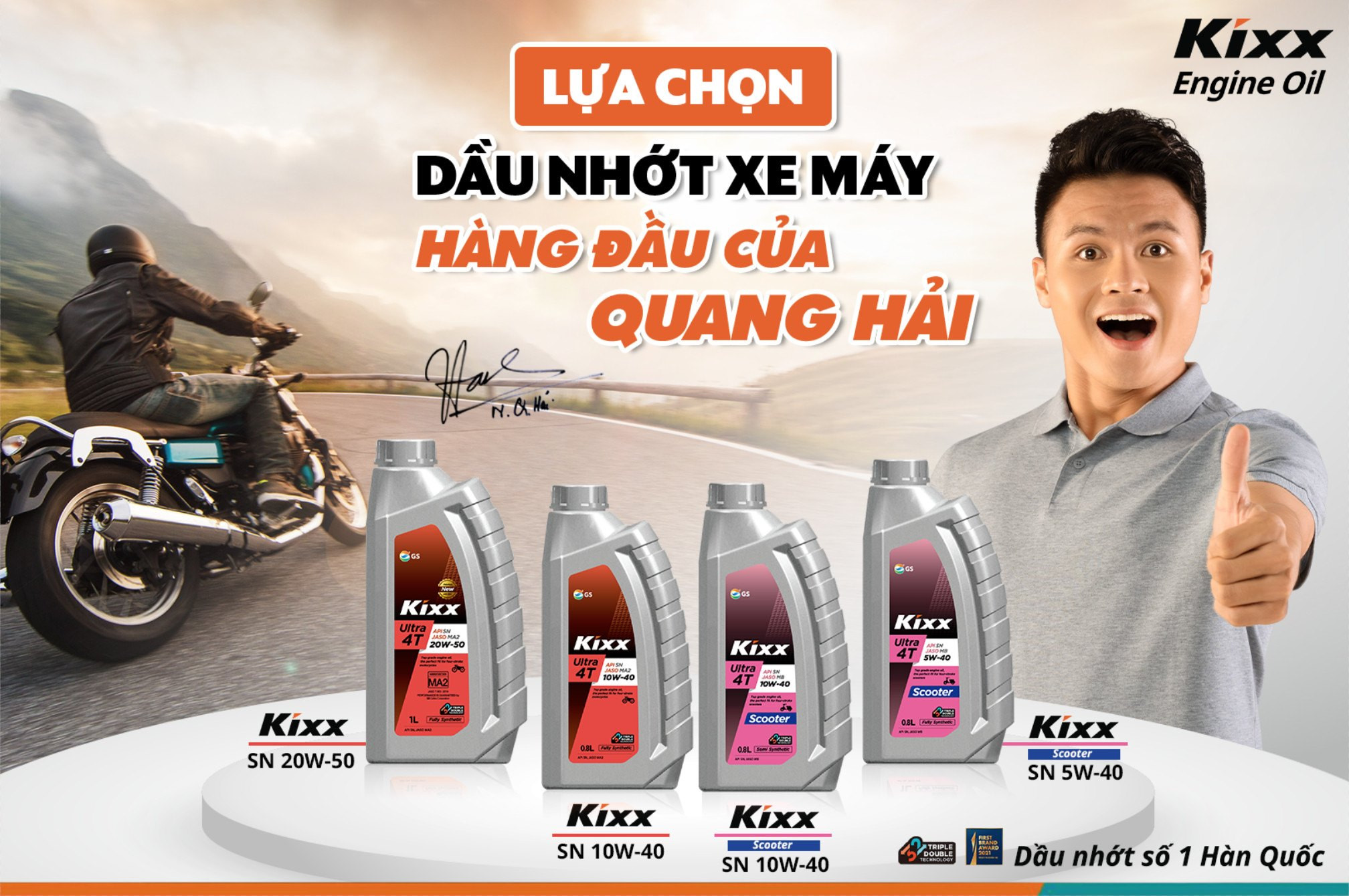 Dầu Nhớt Kixx Ultra Scooter SN/MB 5W40 0.8 Lít , Fully Synthetic - Hàng Chính Hãng