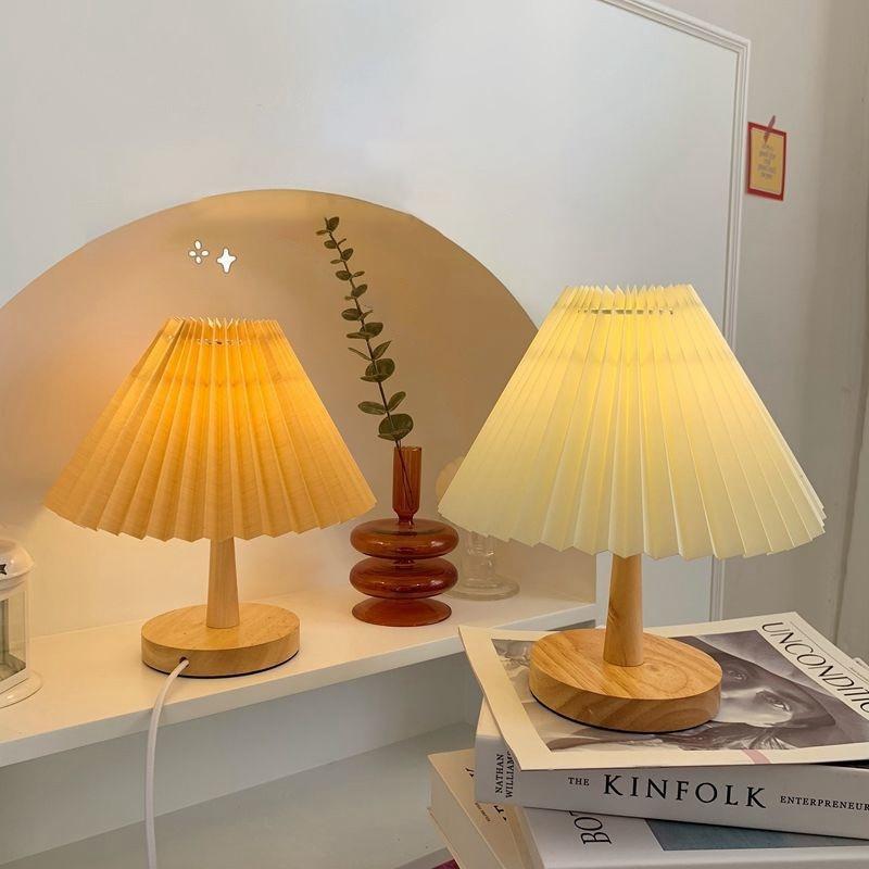 Đèn ngủ để bàn xếp ly, decor phòng ngủ bảo hành 6 tháng phong cách hàn quốc