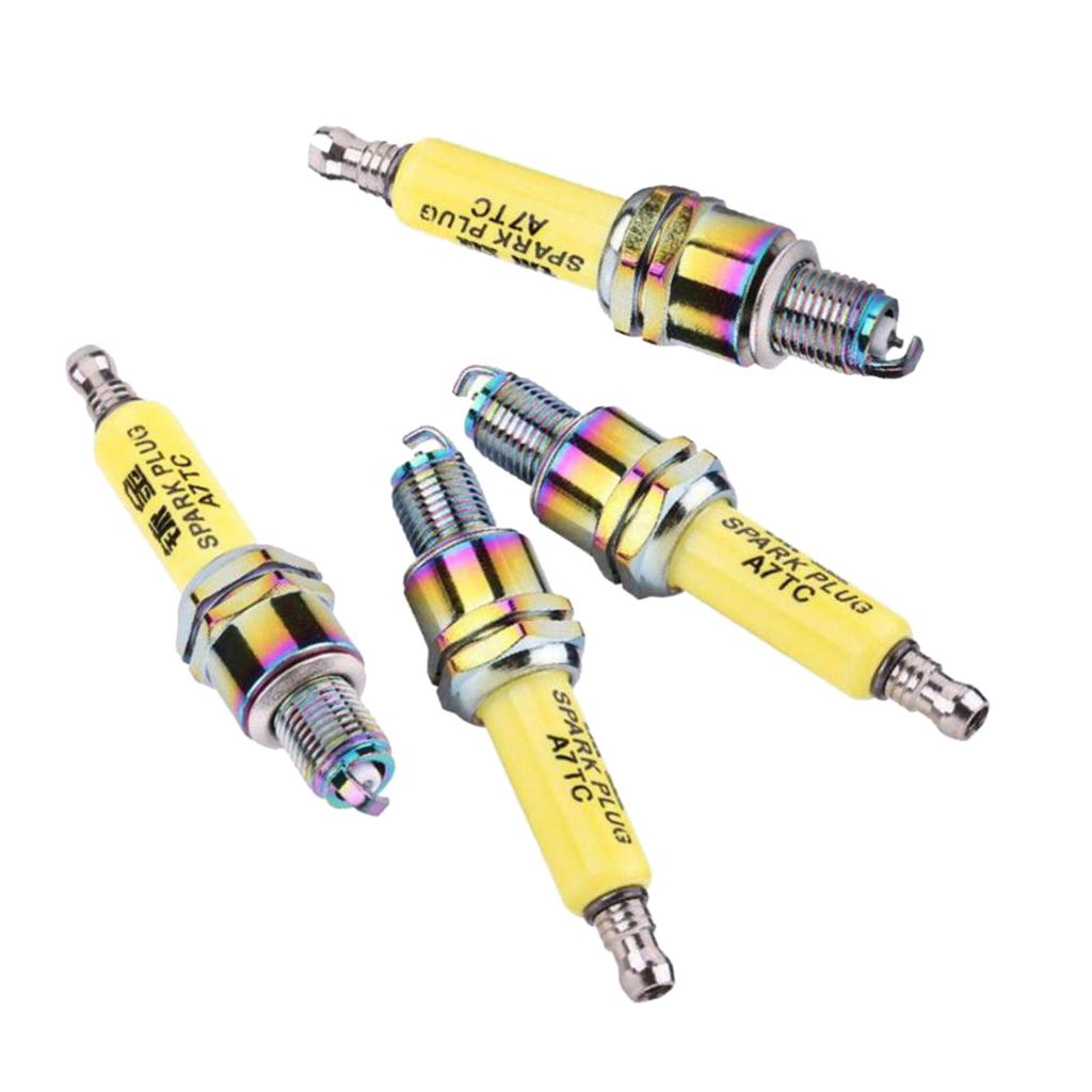 4Pcs A7TC Spark Plugs for Motorcycle Scooter GY6 50cc 125cc 150cc ATV