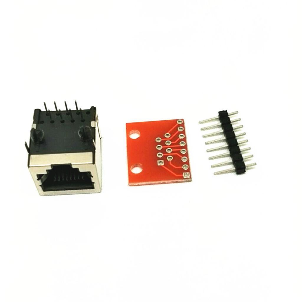 20x 8P8C Connector Breakout Module Components Set Kit for Ethernet