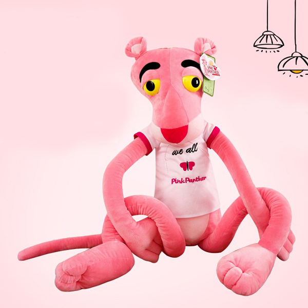 Gấu bông báo hồng Pink Panther – Quà tặng thú nhồi bông siêu dễ thương – Size 100 cm – Gối ôm cho bé ngủ ngon