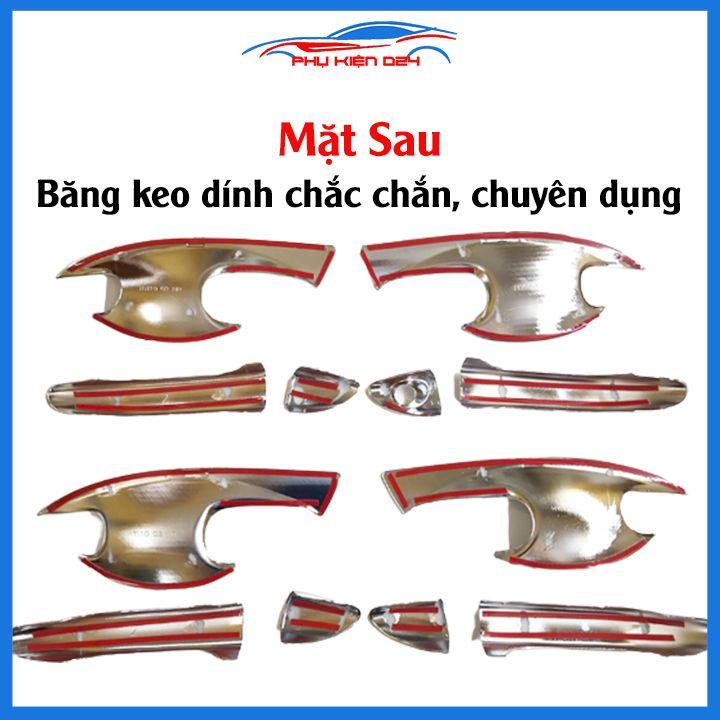 Ốp tay hõm mạ crom Hyundai i10 2014-2015-2016-2017-2018-2019-2020-2021 sáng bóng chống trầy bảo vệ cửa xe ô tô