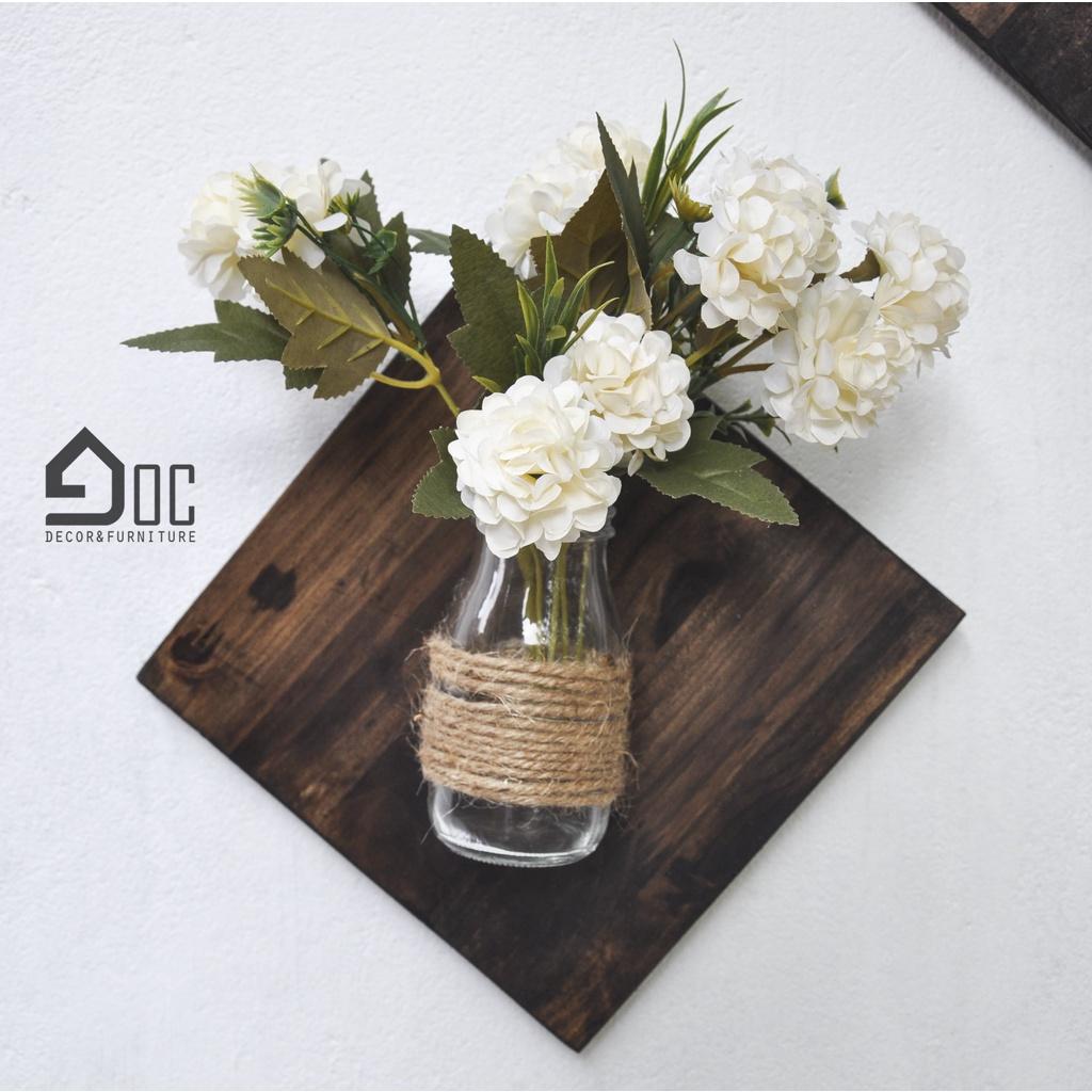 Bảng Gỗ Treo Tường Trồng Cây Cắm Hoa Trang Trí Ban Công, Phòng Khách Góc Decor