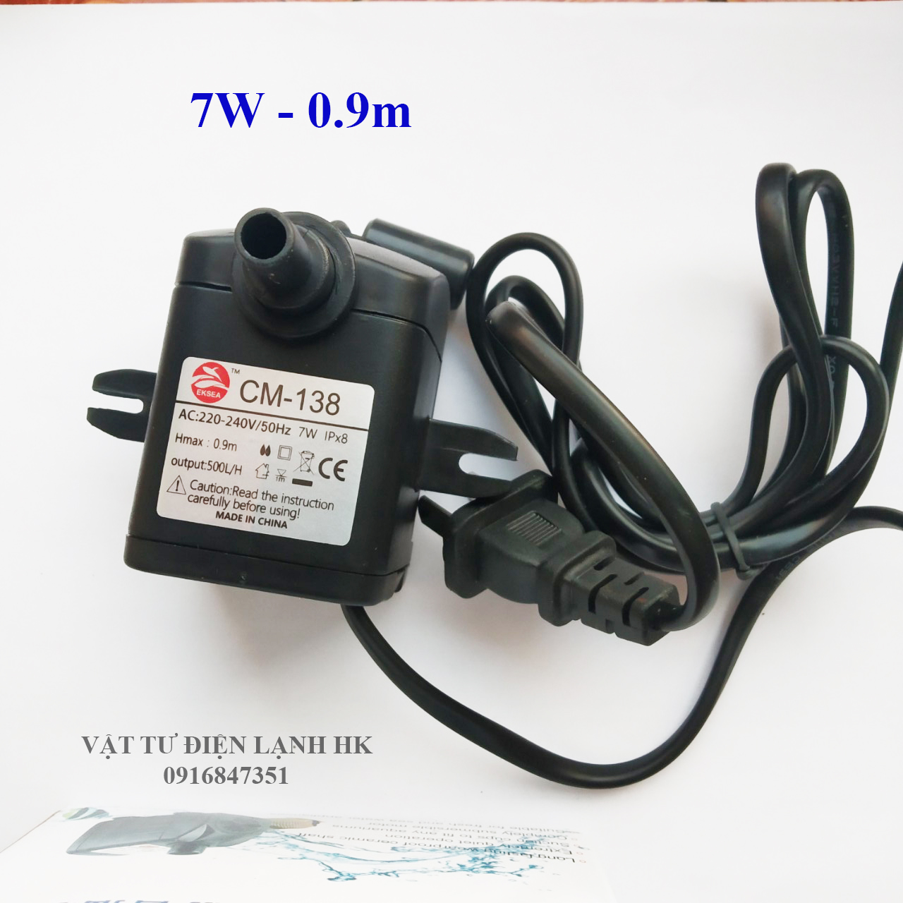 Bơm nước chìm mini 4W 7W 16W 18W 20W 25W - 220V quạt điều hoà phun sương hơi nước - bể cá thủy cảnh - hòn non bộ