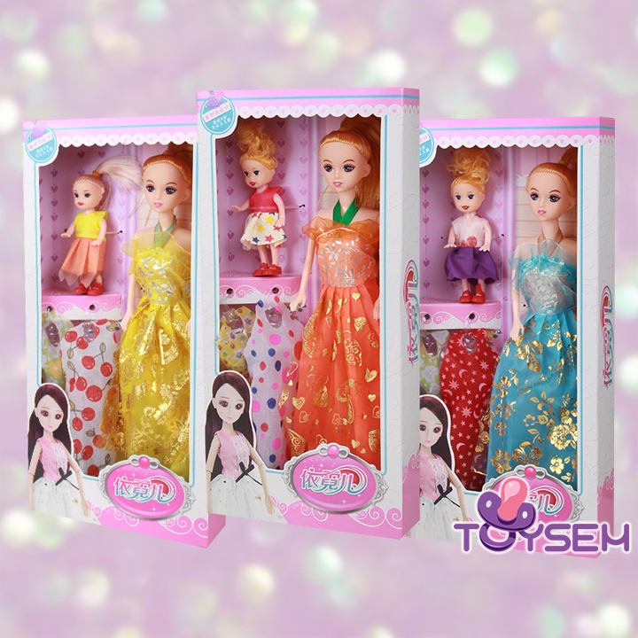 Bộ đồ chơi búp bê công chúa cho bé gái cute - Quà tặng sinh nhật cho bé