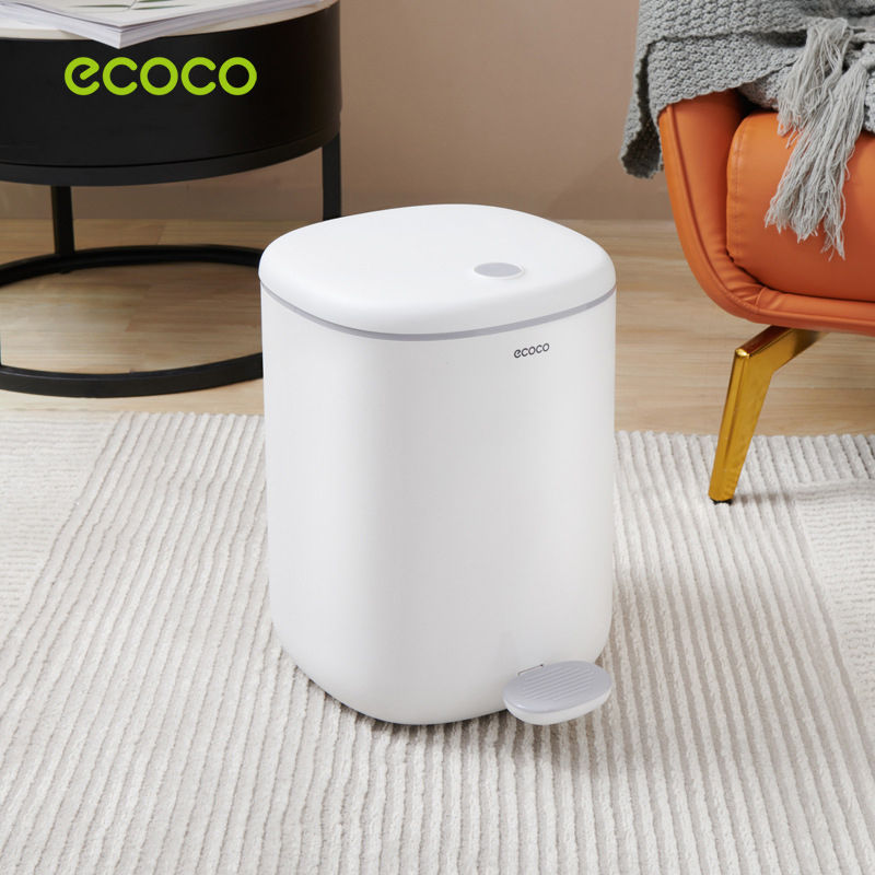 Thùng Đựng Rác Thông Mình E2228 - Thùng Rác 2 Chế Độ Mở Nắp Tiện Lợi, Nhựa ABS Cao Cấp