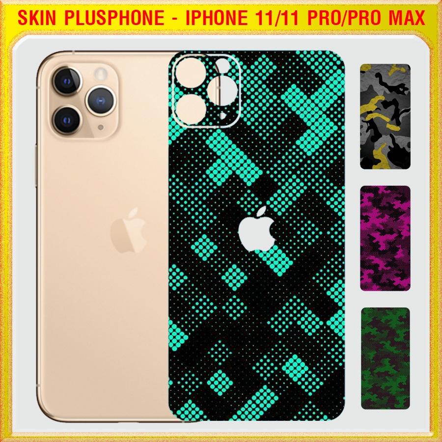 Dán Skin mặt sau cho iPhone 11, 11 Pro, 11 Pro Max màu matrix camo