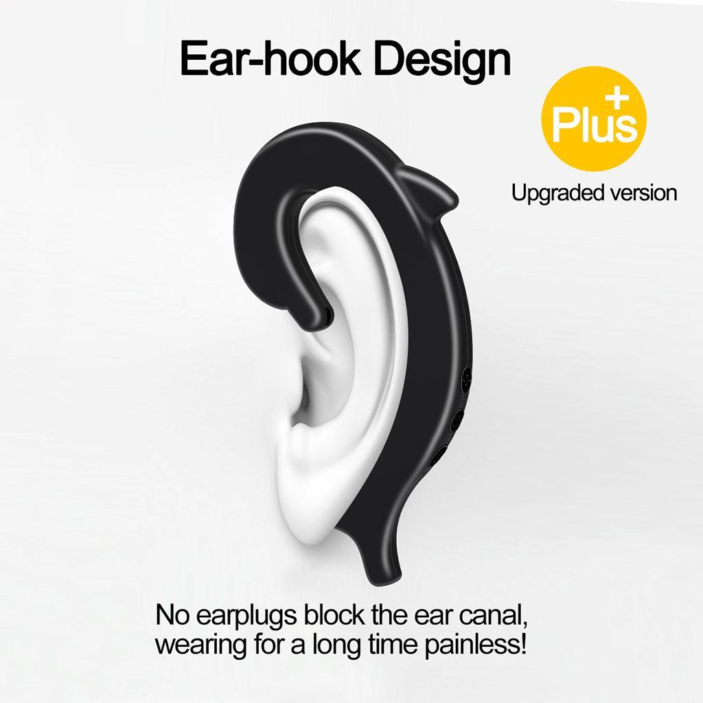 Dolphin Shape Ear Hook Bluetooth Headset Wireless Headphone with Mic