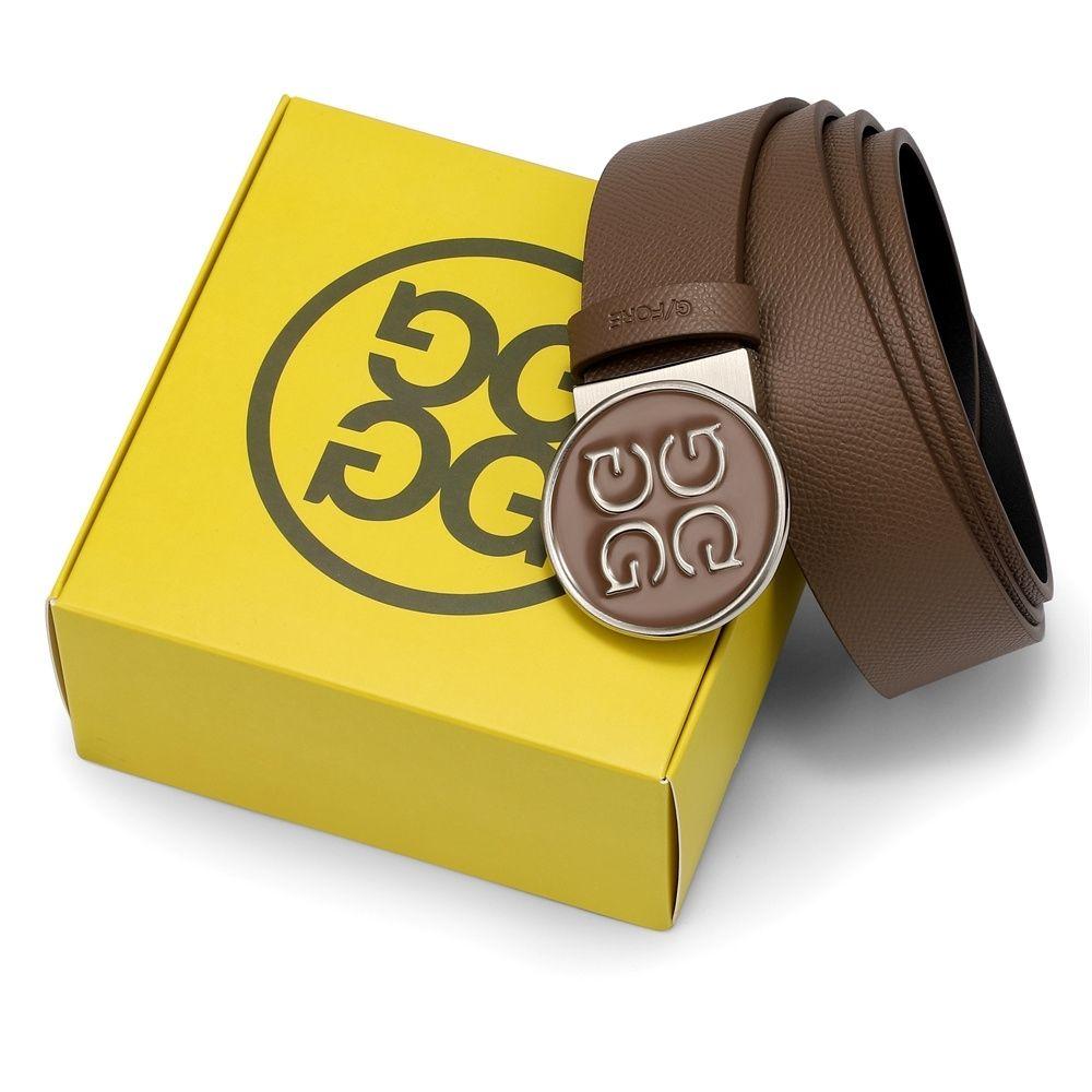 2023 Vành đai golf mới bằng da chất lượng cao nam Thể thao giải trí thời trang thương hiệu Hàn Quốc Belt Golf Belt Color: White