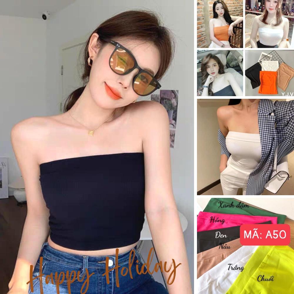 Áo ống bigsize nữ cotton sexy không cúp ngực, Áo quây croptop co giãn mạnh thấm hút mồ hôi từ 58kg-95kg A50 - Màu Hồng