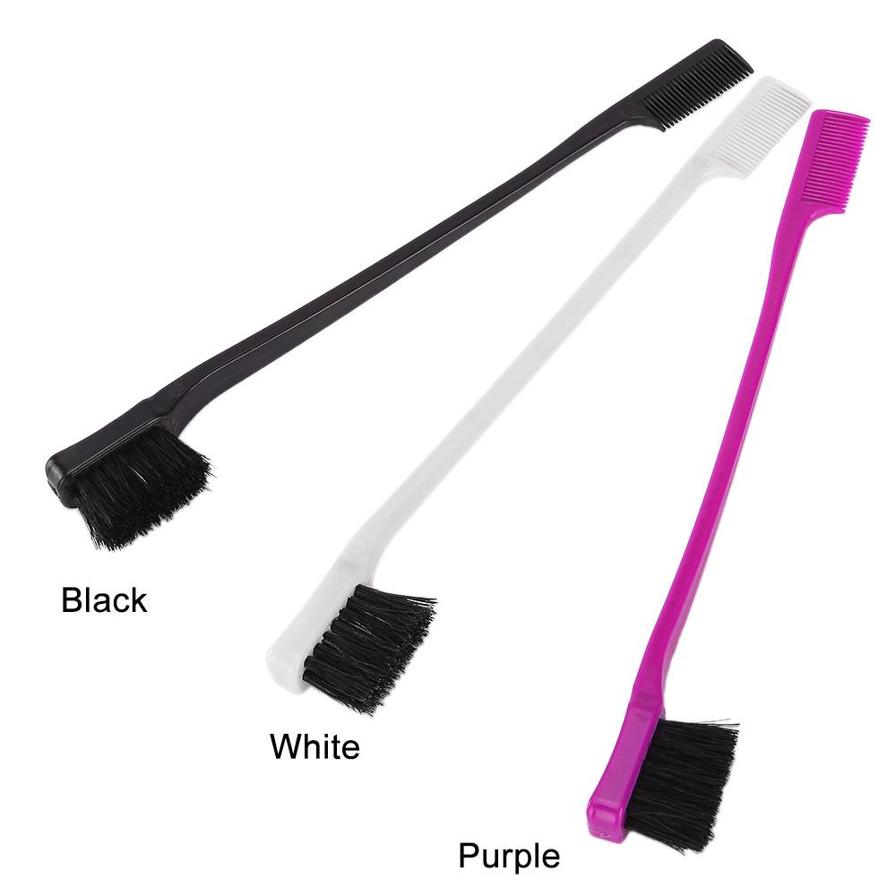 Double Sided Control Hair Brush Comb 2 in 1 Hair Styling Comb Eyebrow Brush for Natural Hair