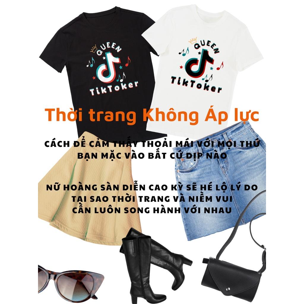 Áo thun phom rộng in chữ