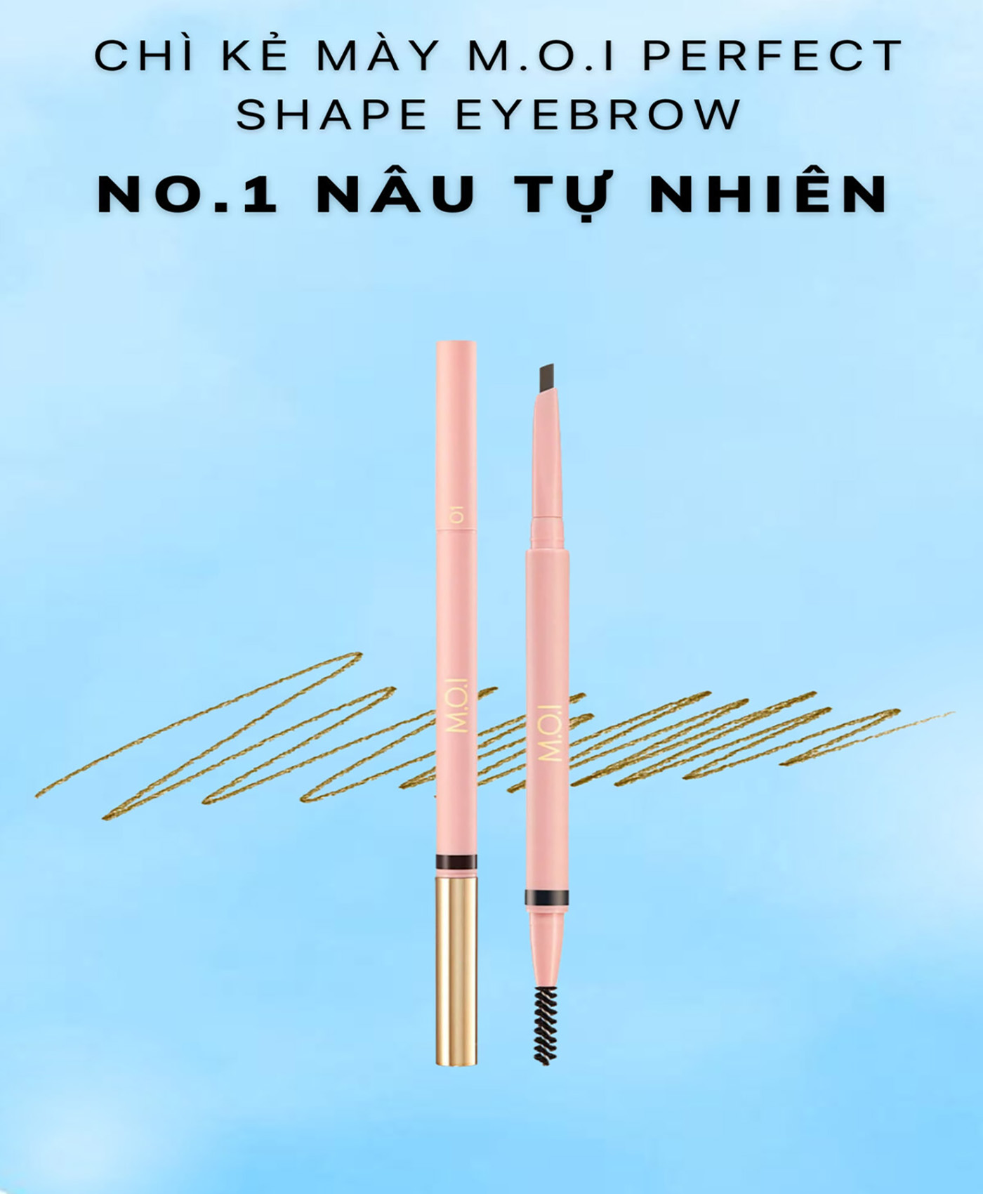 Chì Kẻ Mày PERFECT SHAPE EYEBROW M.O.I by Hồ Ngọc Hà (2023)