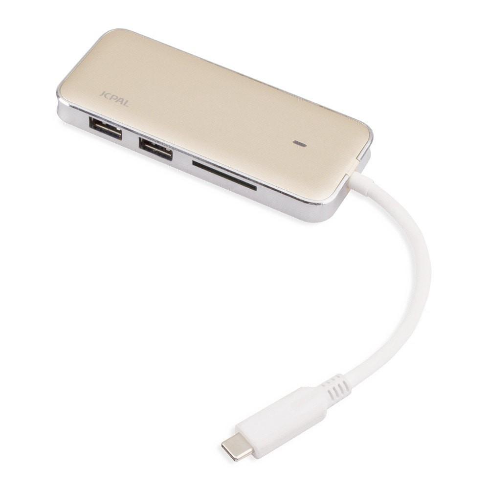 Cổng chuyển Hub USB Type-C cho Macbook ra HDMI, USB, SD JCPal