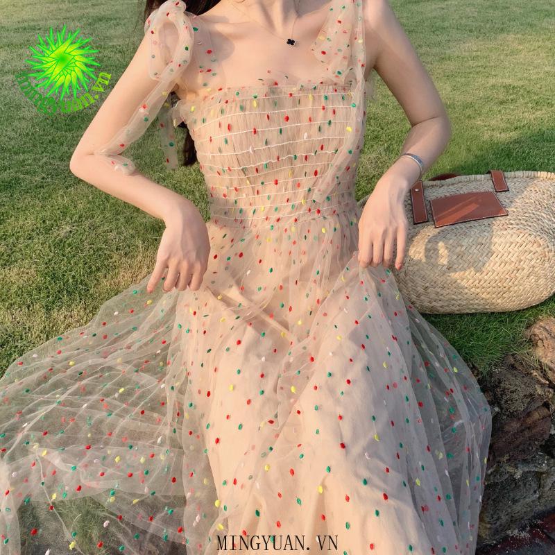 Đầm Nữ Không Tay Vai Dây Thời Trang Quyến Rũ