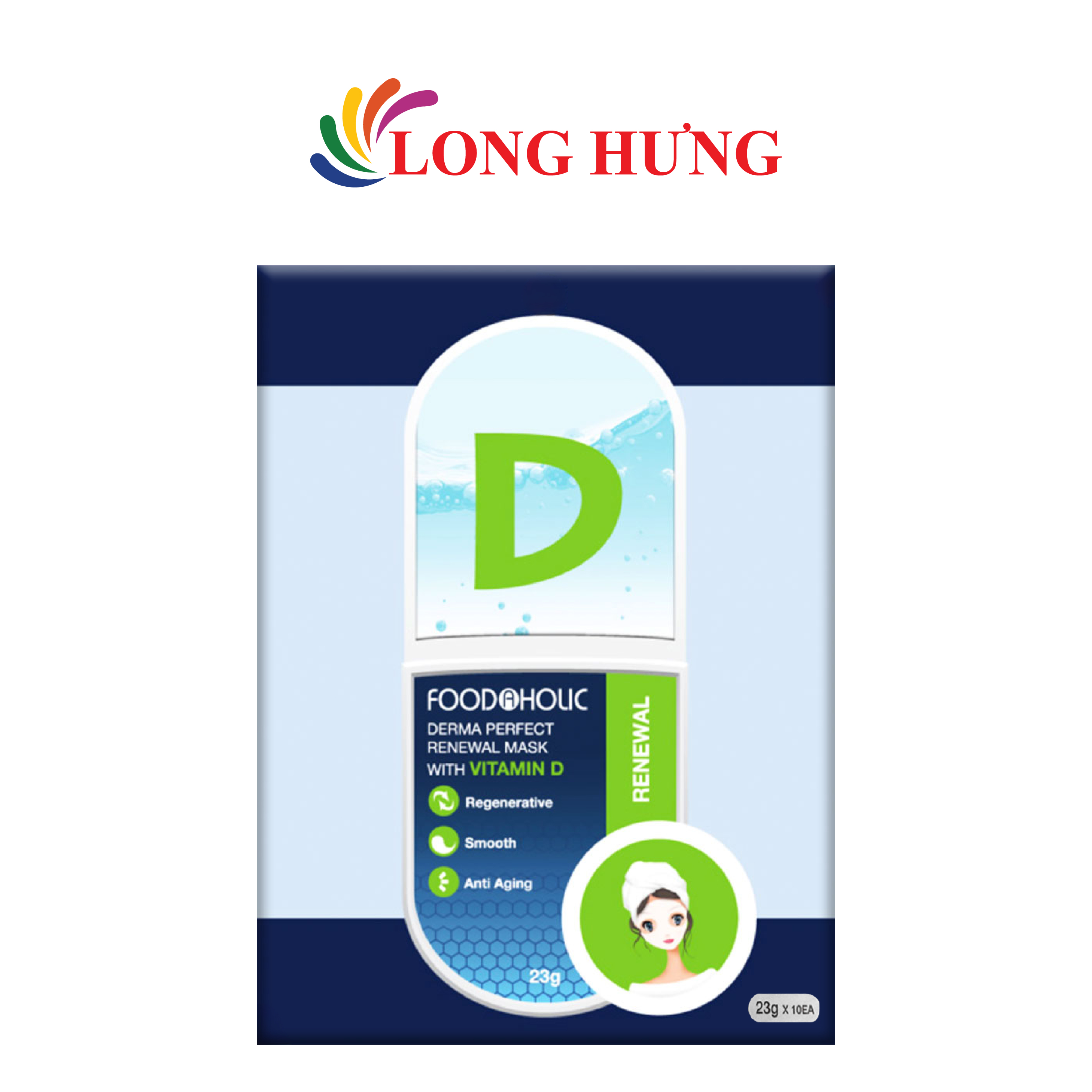Mặt nạ giấy dưỡng da Foodaholic Vitamin Mask (10 miếng) - Hàng chính hãng