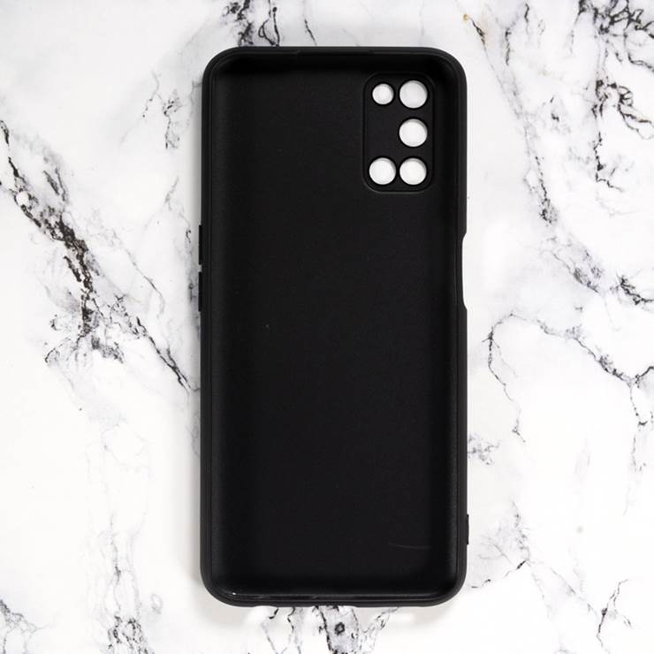 Ốp lưng cho OPPO A52 chất liệu silicon dẻo màu đen chống sốc