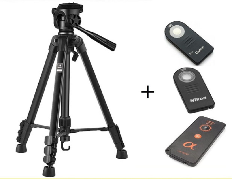 Chân máy ảnh Tripod Benro T691 + Remote cho máy ảnh, Hàng chính hãng