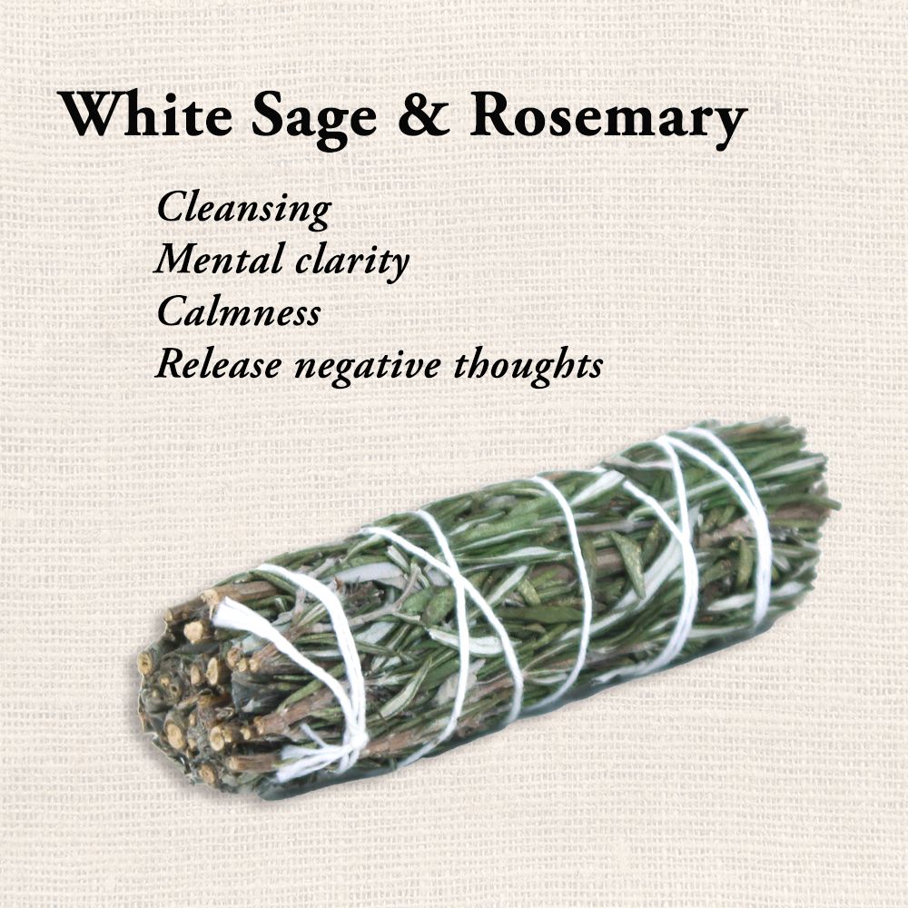 Các loại lá xô thơm xông nhà thanh tẩy không gian sống (White sage - Black sage - Rosemary - Juniper...)