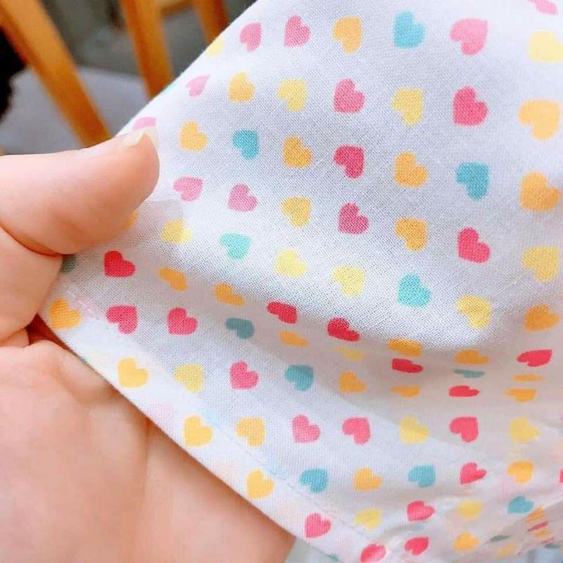 Bộ Llullbaby bé gái cotton polip siêu cưng bst 2020