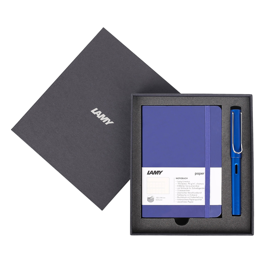 Hình ảnh Gift Set Lamy Notebook A6 Softcover Blue + Lamy AL-Star Blue - GSA6-AL008