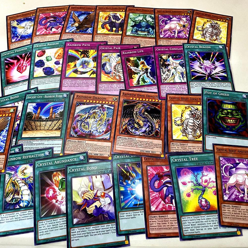 Bài Yugioh ️️ Thẻ bài Yugioh Crystal Beast Johan deck 40 lá