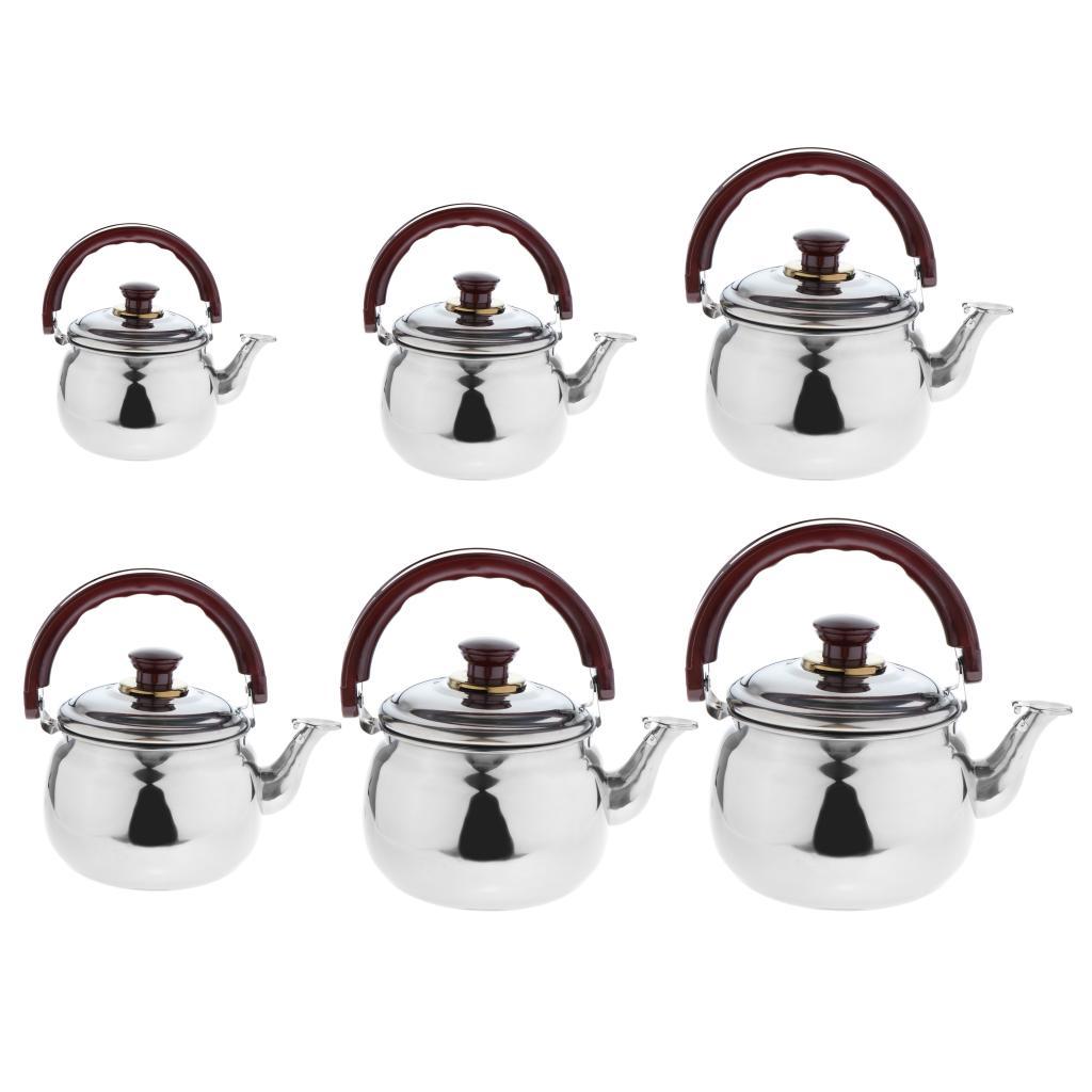2pcs Stainless Steel Hot Water Kettle Pot With Whistle Sound,Tea Kettle 0.6L