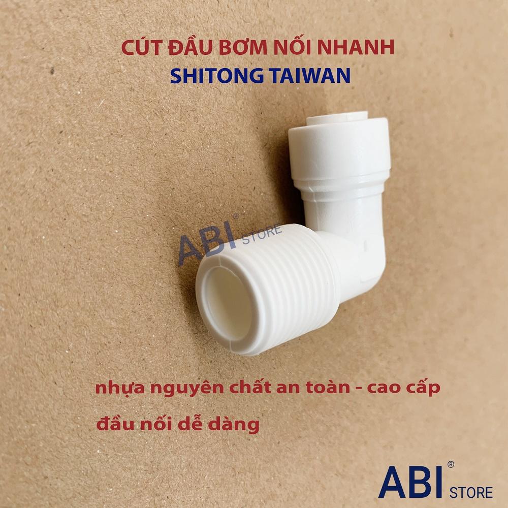 Cút đầu bơm nối nhanh Shitong Taiwan nhựa nguyên chất cao cấp ren 17 nối dây 6