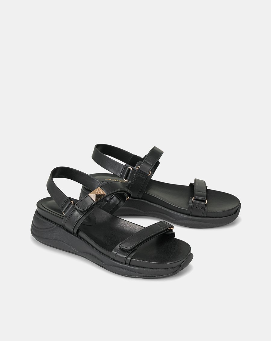 Giày Sandal Nữ 5cm Thời Trang JUNO Thể Thao Phối Khoá Trang Trí SD05103