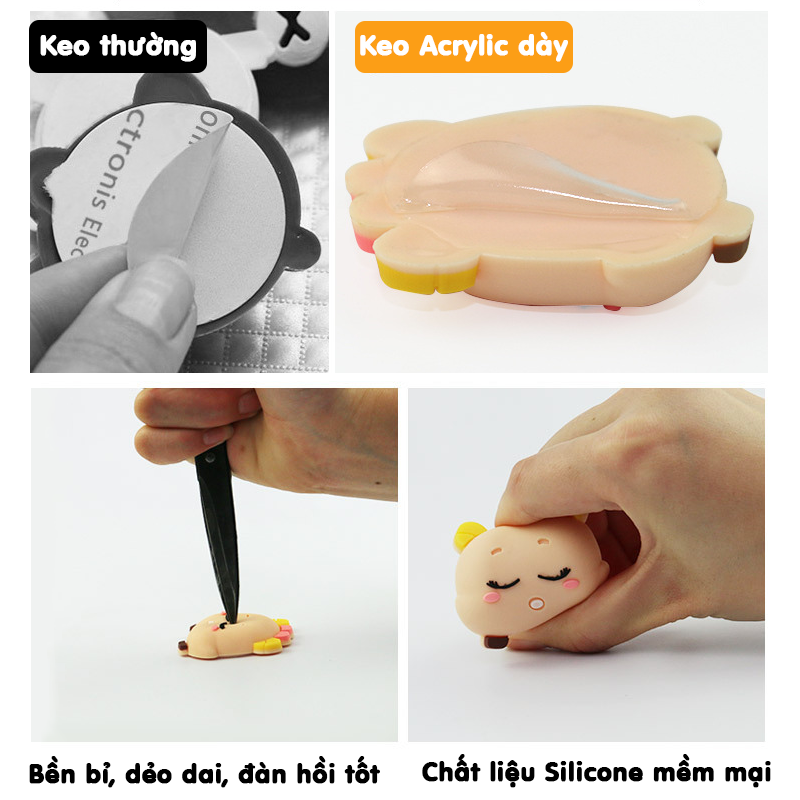 Núm Đệm Silicon CUTE Chống Va Đập Bảo Vệ Tường Và Tay Nắm Cửa - Miếng Chặn Cửa Nhiều Hình