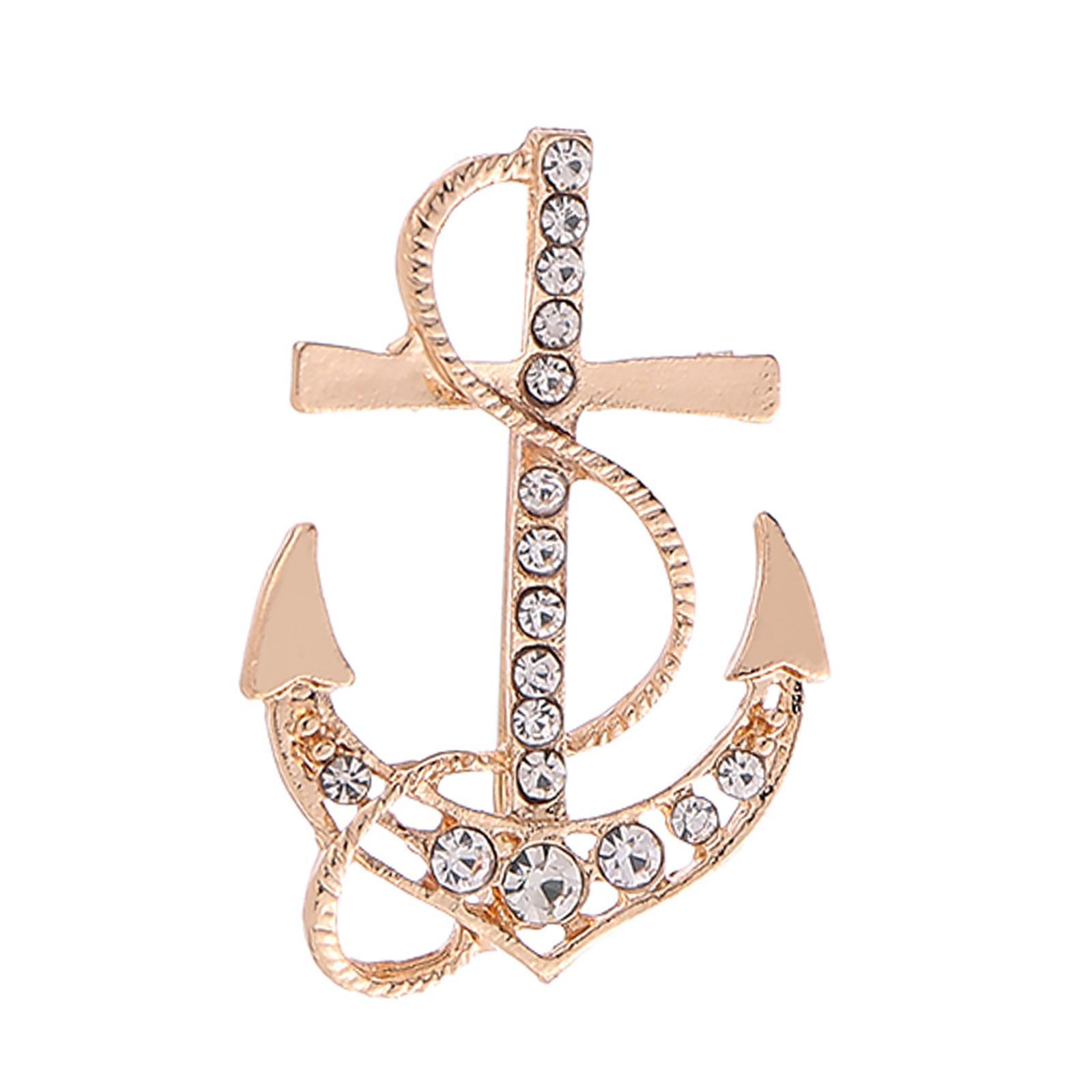 Anchor Brooch Luxurious 's Accessories for Ceremony Scarf Dance