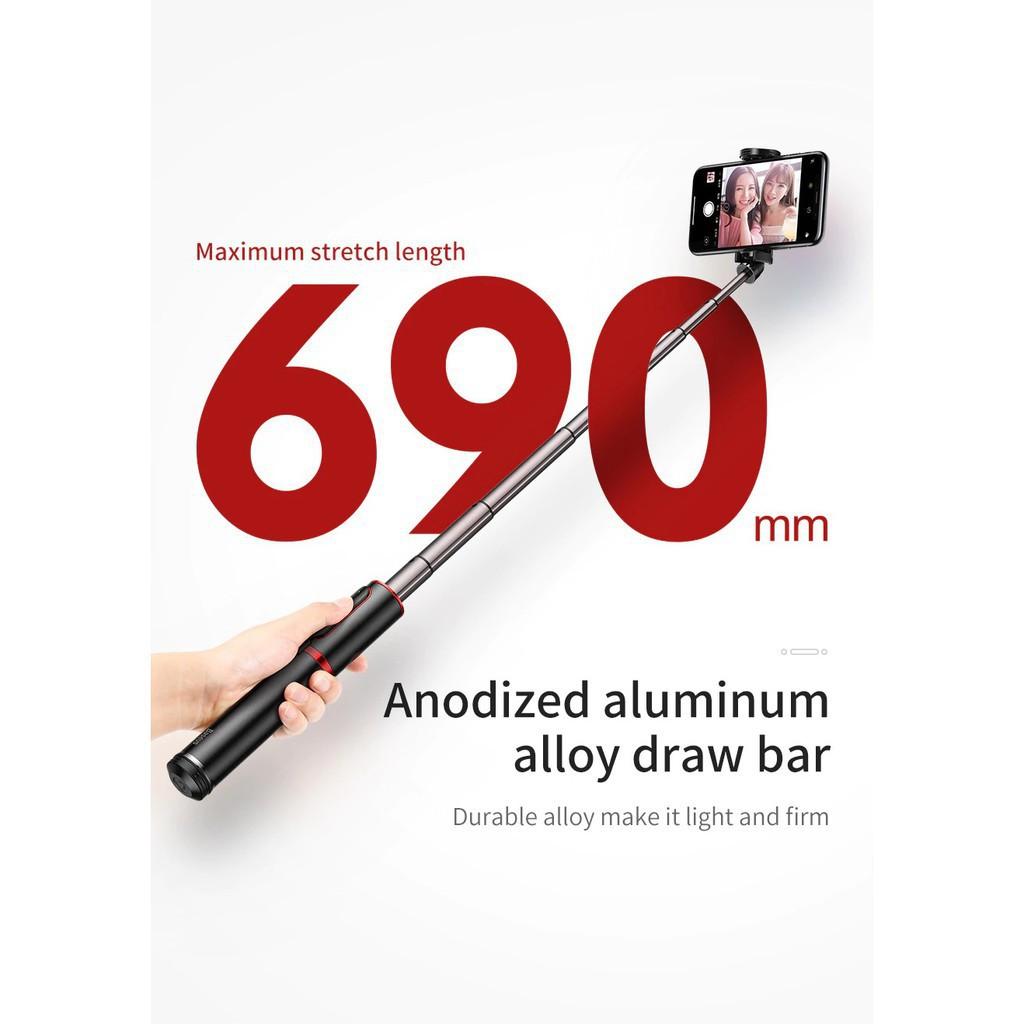 Gậy chụp hình Tự Sướng/ Live Stream tích hợp Tripod xếp gọn Baseus Fully Folding Selfie Stick -Hàng Chính Hãng