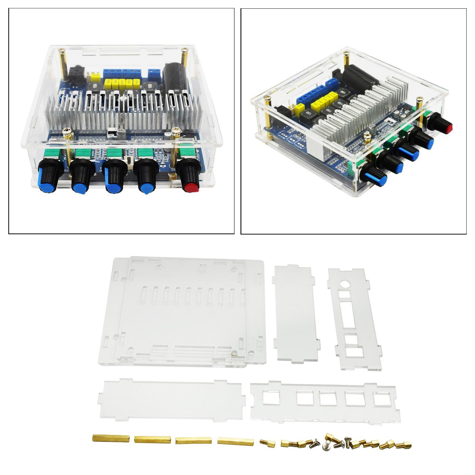 Clear Case for Digital Audio Amplifier Board 2.1 Channel Subwoofer Amplifier
