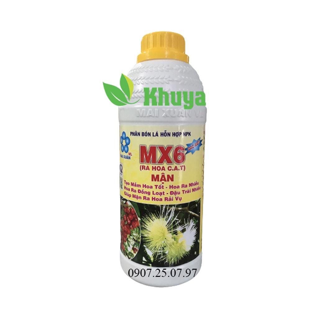 Phân Bón Lá Hỗn Hợp NPK MX6 Đặc Hiệu Ra Hoa C.A.T Mận 1 lít