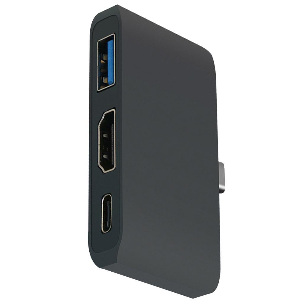 3 In1 Hub with USB 3.0, Ports and USB C Charging Port