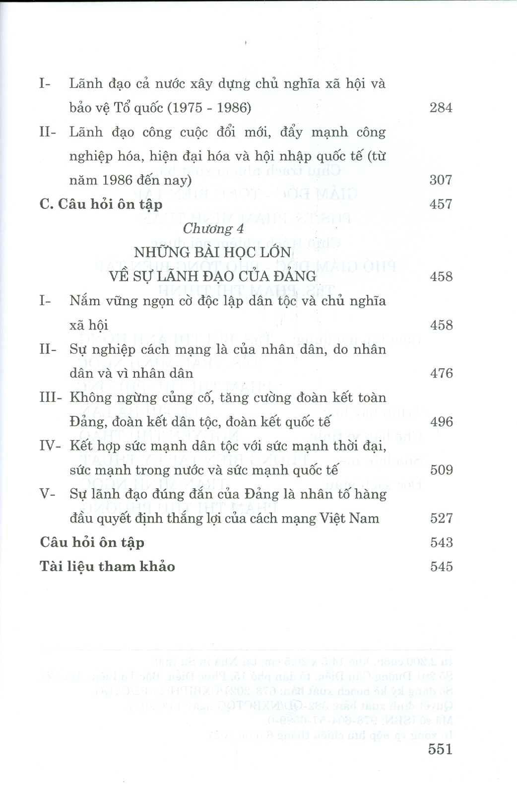 Giáo Trình Lịch Sử Đảng Cộng Sản Việt Nam (Dành Cho Bậc Đại Học Hệ Chuyên Lý Luận Chính Trị) - Bộ mới năm 2021